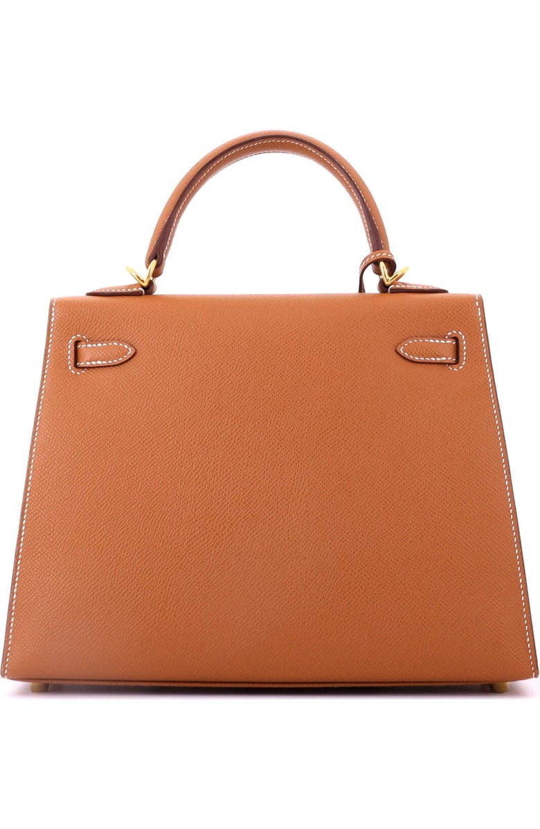 Pre-Owned Hermes Kelly Handbag Brown Epsom with Gold Hardware 25, Alternate, color, Gold