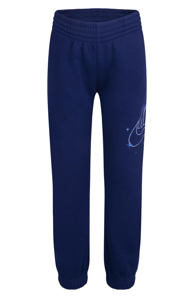 Nike Kids' Shine Logo Sweatpants, Main, color, Midnight Navy
