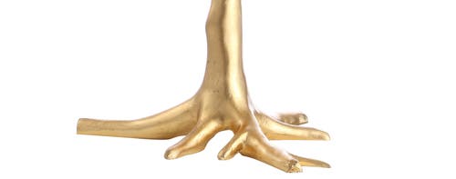 Jonathan Y Galen 33.5in Resin Led Table Lamp In Gold Leaf