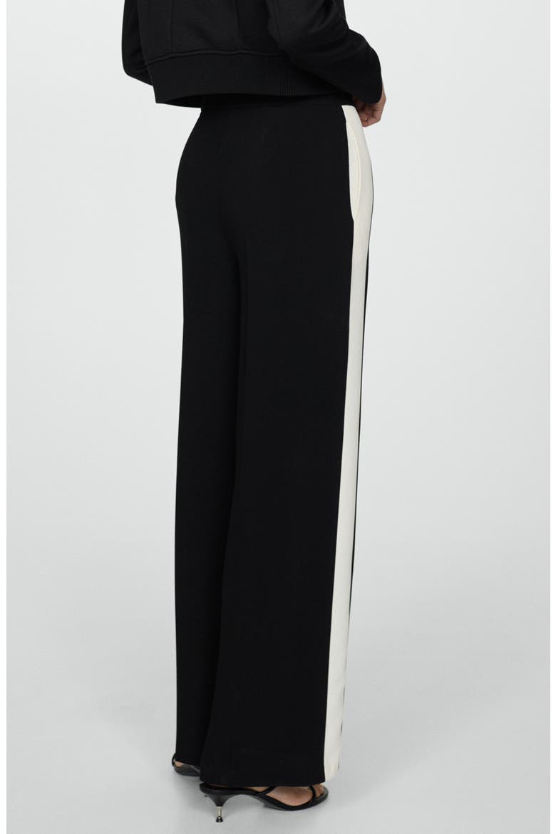 Contrast Stripe Pants, Alternate, color, BLACK