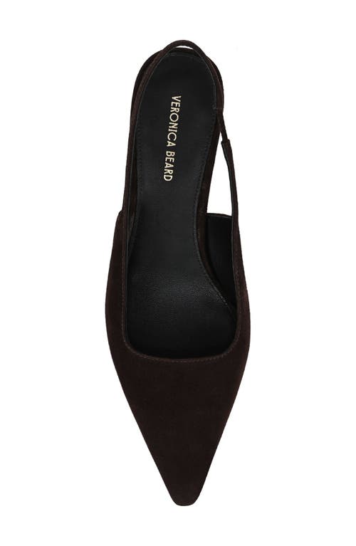 Veronica Beard Cashel Slingback Pointed Toe Pump In Brown