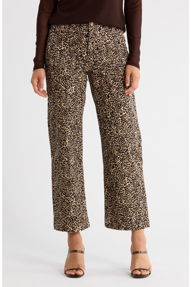 Supernova Crop Pants, Main, color, COCOA LEOPARD