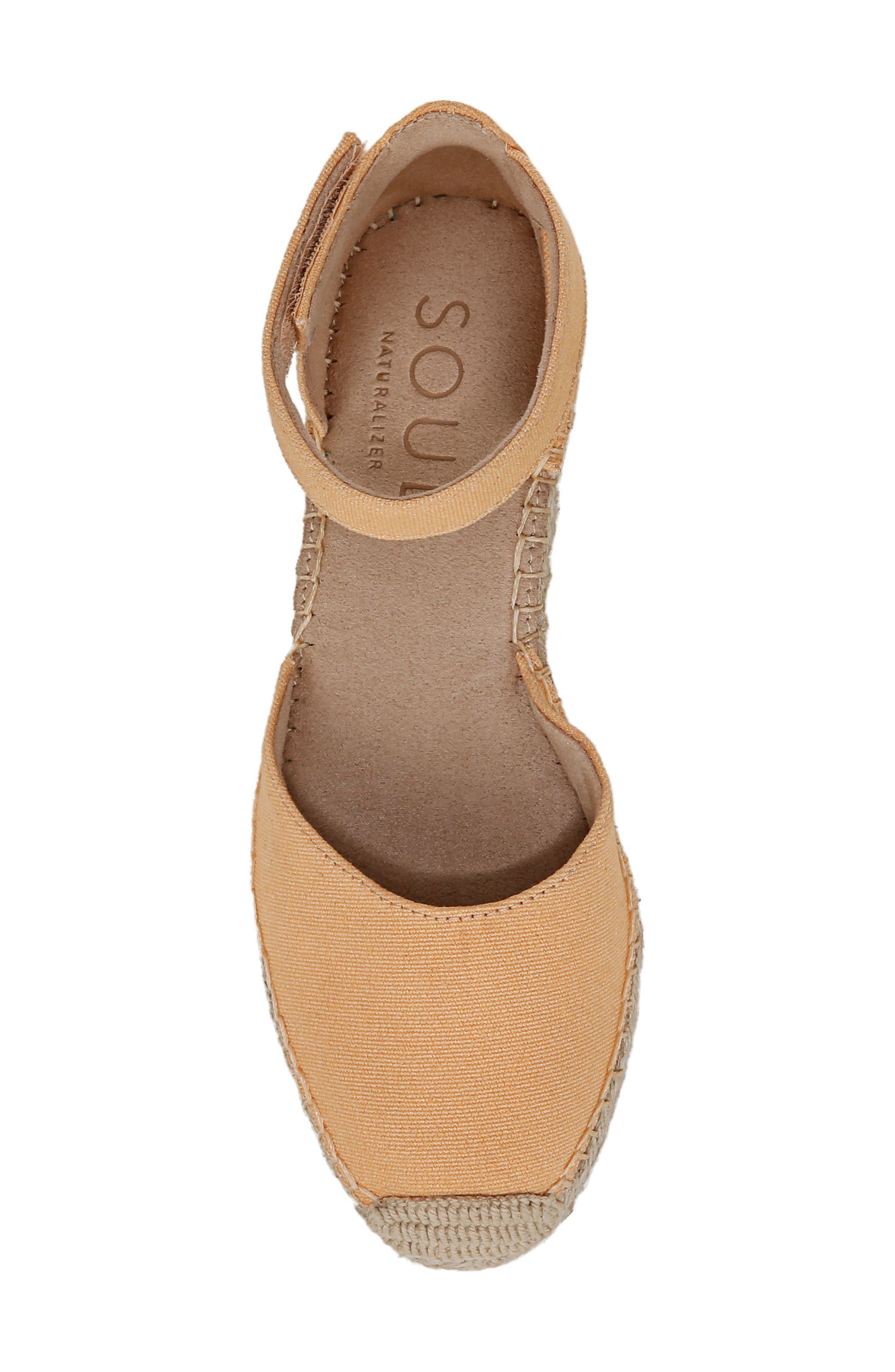 SOUL NATURALIZER Wren Espadrille Flat, Alternate, color, Yellow Canvas