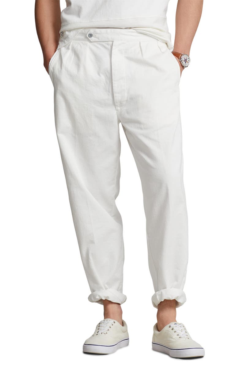 Polo Ralph Lauren Rustic Twill Side Tab Pants, Main, color, 