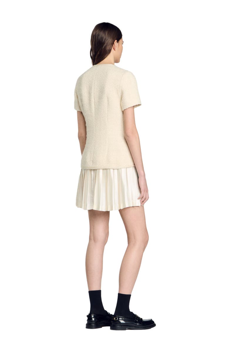 SANDRO Tweed dress, Alternate, color, 