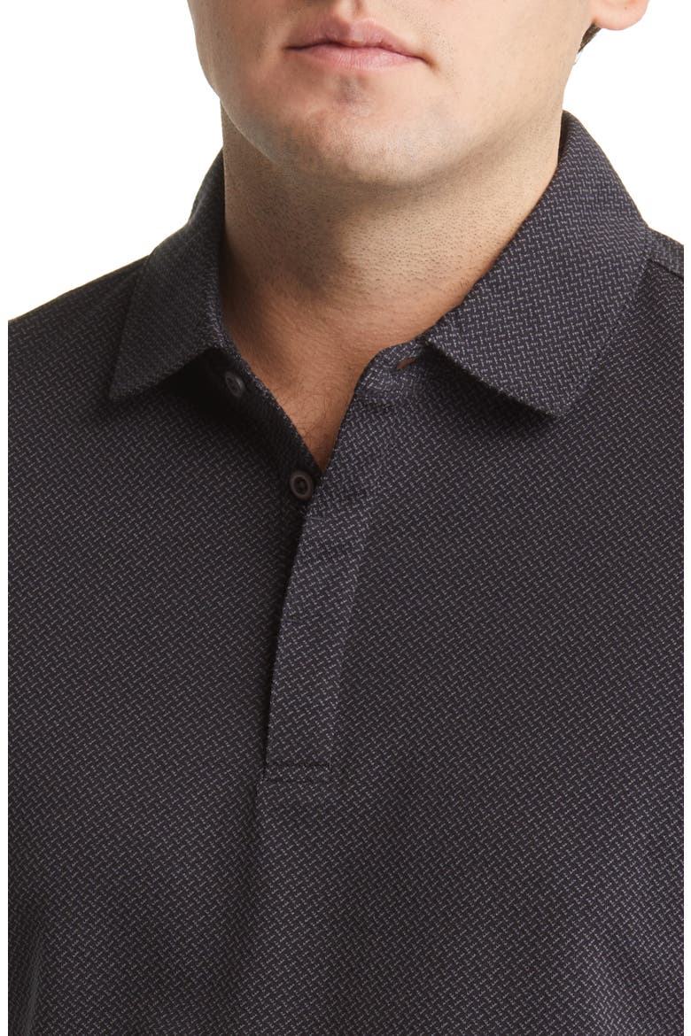 Creston Micropattern Jacquard Polo, Alternate, color, CHARCOAL