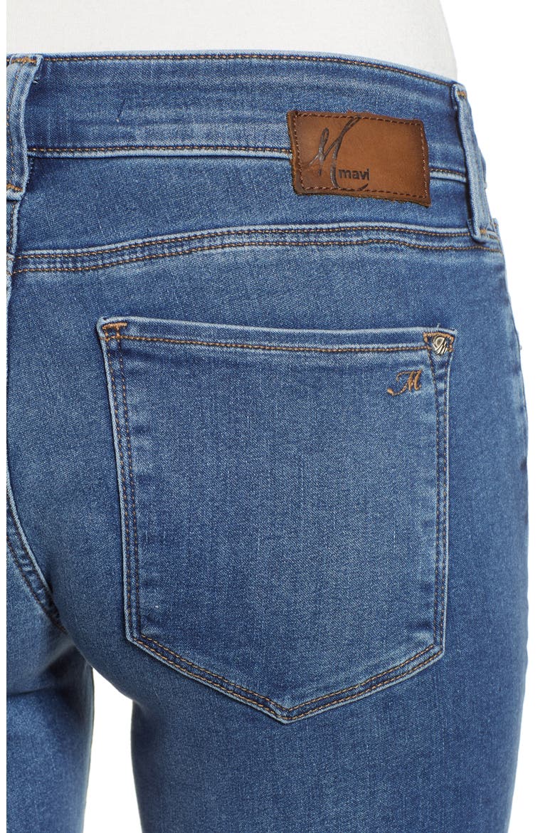 Alexa Skinny Jeans, Alternate, color, MID SUPERSOFT