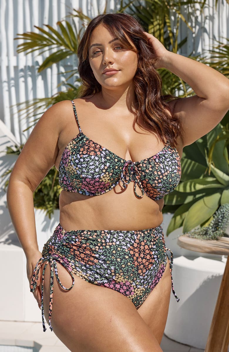 Artesands Davignon Degas Ruched Side Bikini Bottoms, Alternate, color, 