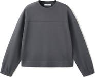MANGO Ruched Sleeve Sweatshirt