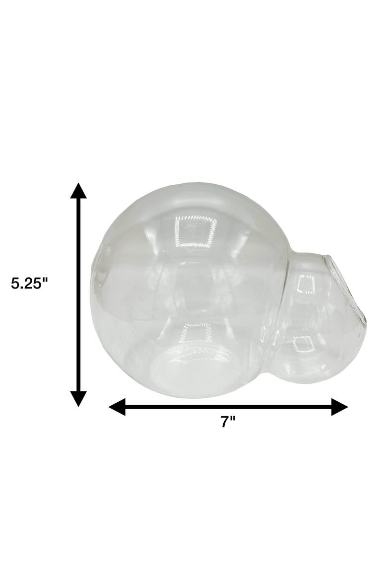 Double Sphere Glass Terrarium, Alternate, color, Clear