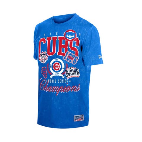 Men's New Era  Royal Chicago Cubs Mineral Wash T-Shirt