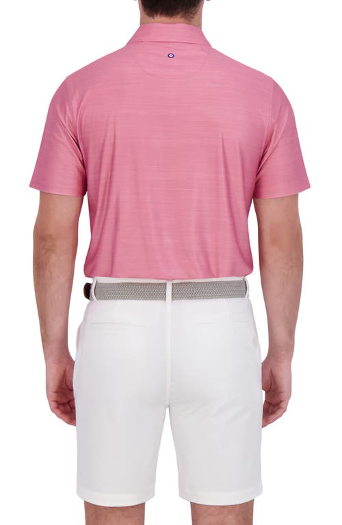 Ben Sherman Mélange Stretch Tech Polo In Pink