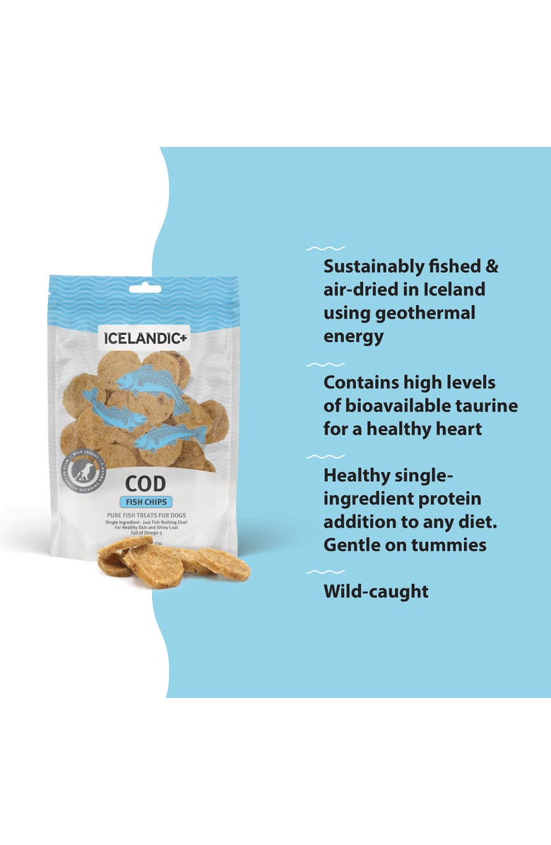 ICELANDIC+ Cod Fish Chips Dog Treat 2.5Oz Bag, Alternate, color, Multicolored