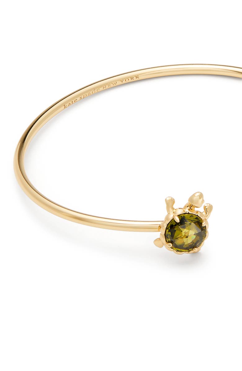 Kate Spade New York secret garden turtle & snail cuff bracelet, Alternate, color,