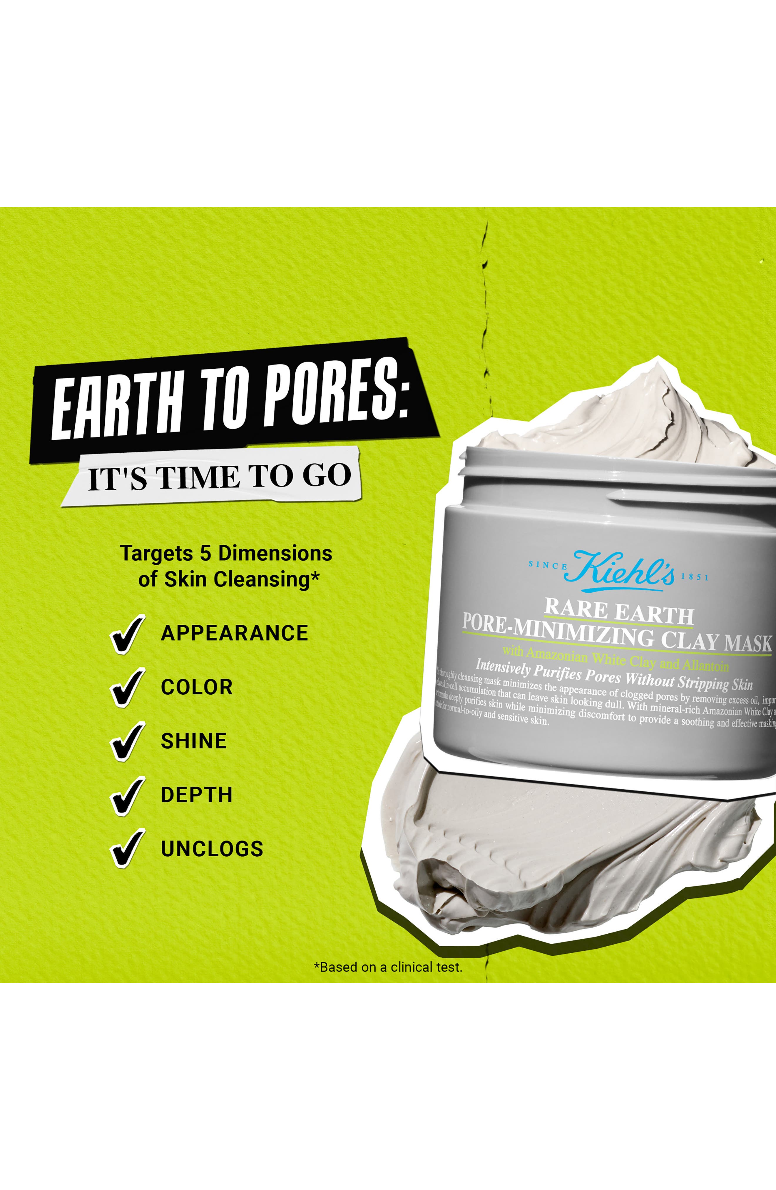 Kiehl's Since 1851 Rare Earth Clay Face Mask for Pores & Uneven