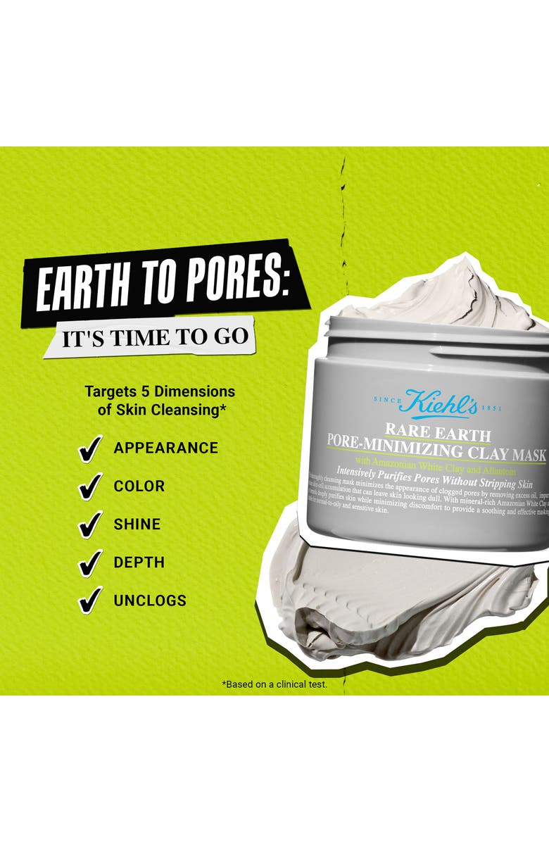 Kiehl's Since 1851 Rare Earth Clay Face Mask for Pores & Uneven Texture, Alternate, color,