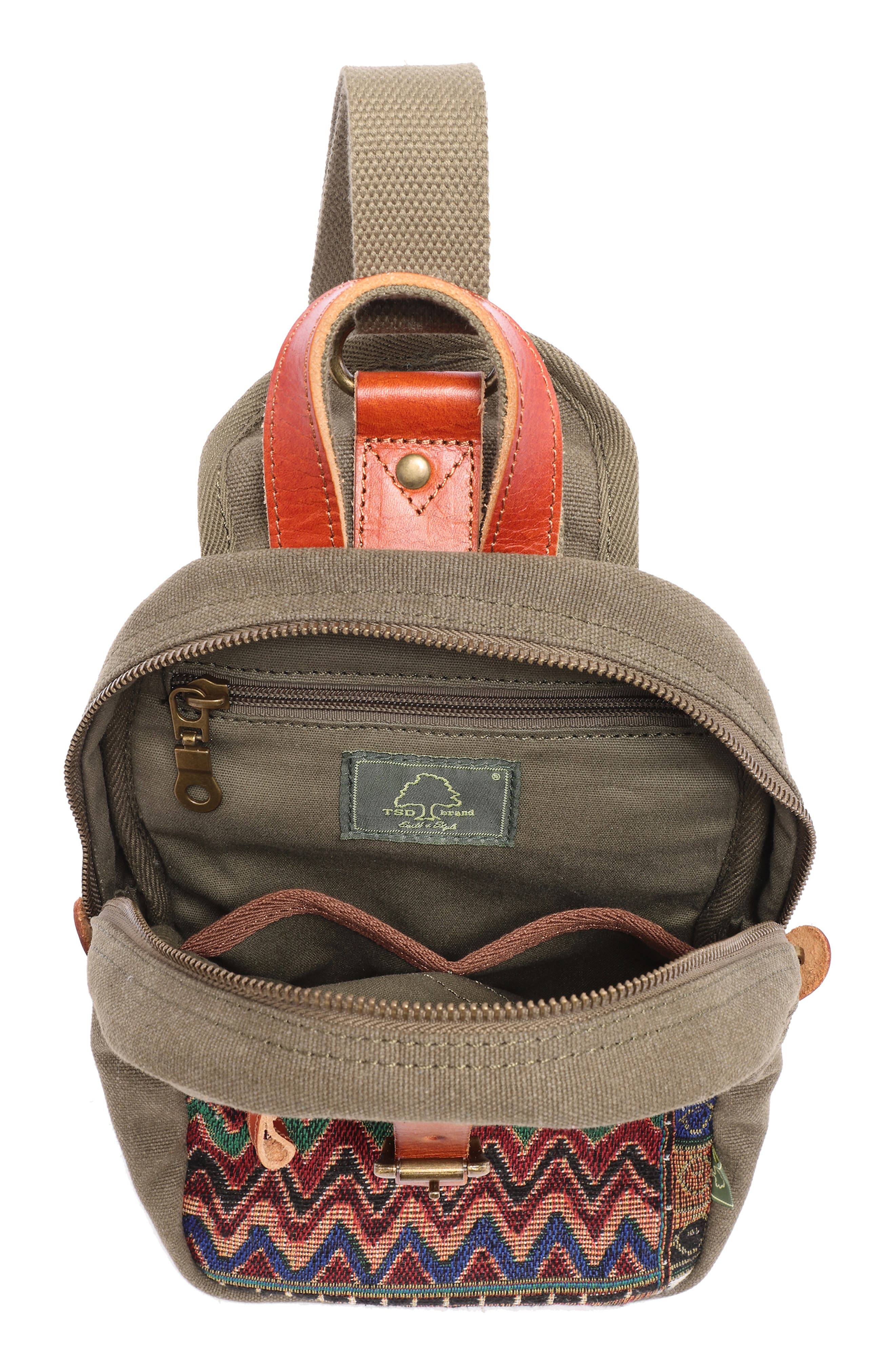 THE SAME DIRECTION Four Season Sling Bag, Alternate, color, Olive