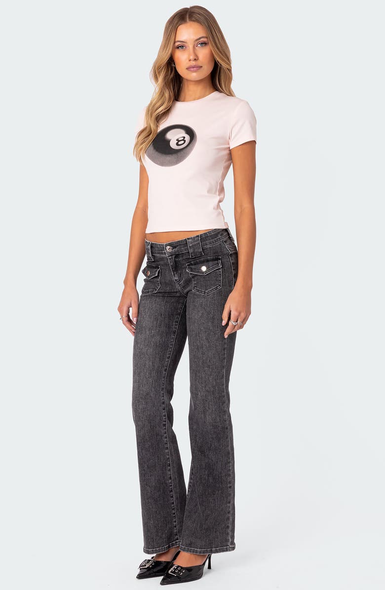 EDIKTED Magic 8 Ball Graphic T-Shirt, Alternate, color, Light-Pink