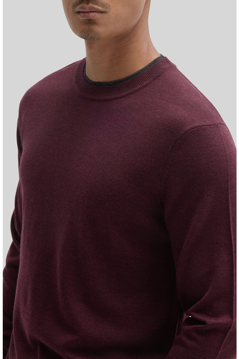 Thomas Crewneck Sweater, Alternate, color, DEEP BORDEAUX