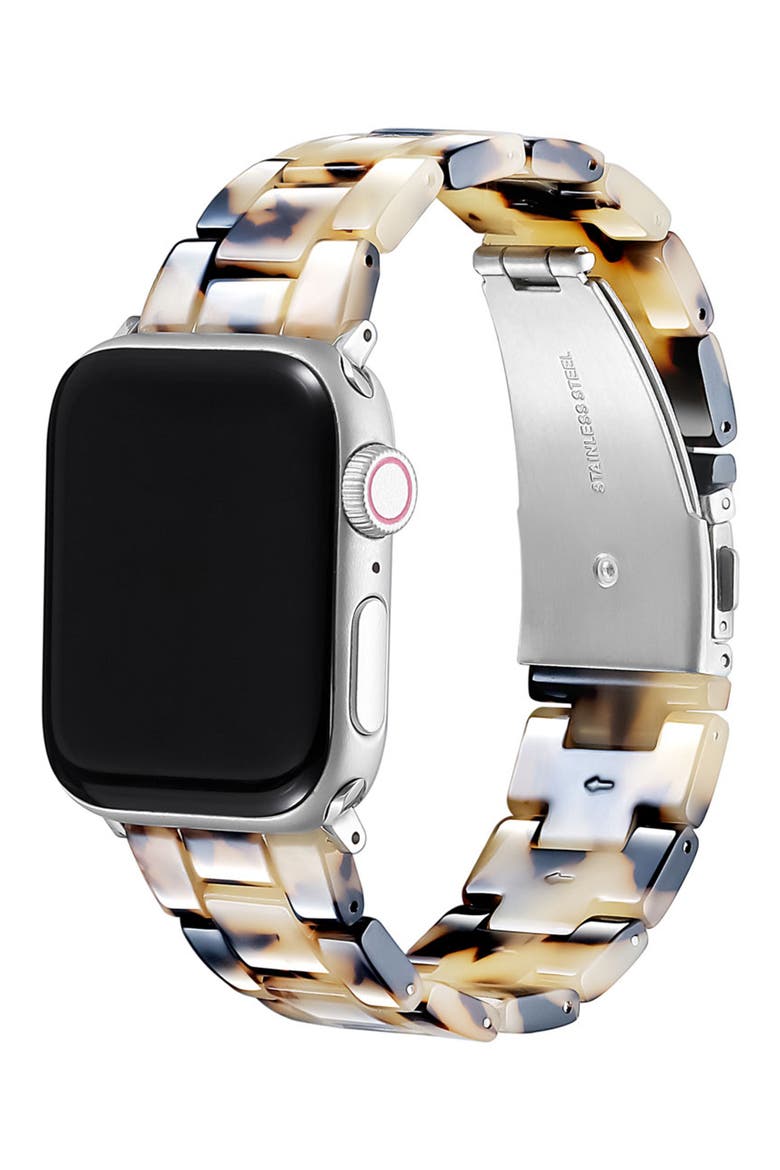Claire 20mm Apple Watch® Bracelet Watchband, Alternate, color, LIGHT NATURAL TORTOISE