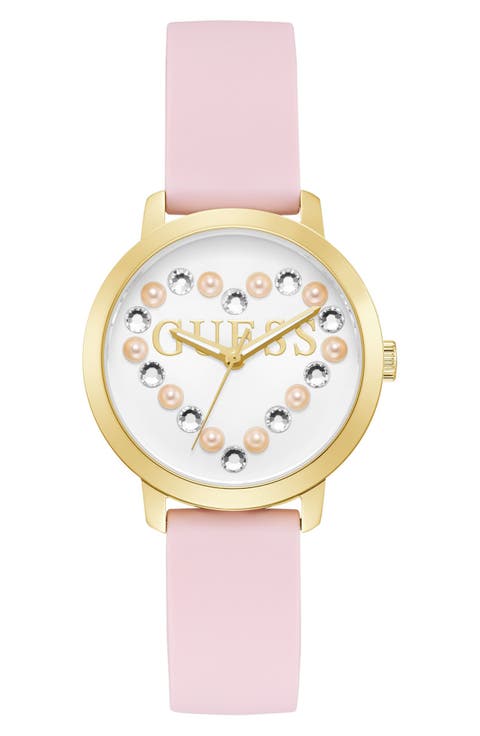 Devotion Silicone Strap Watch, 36mm
