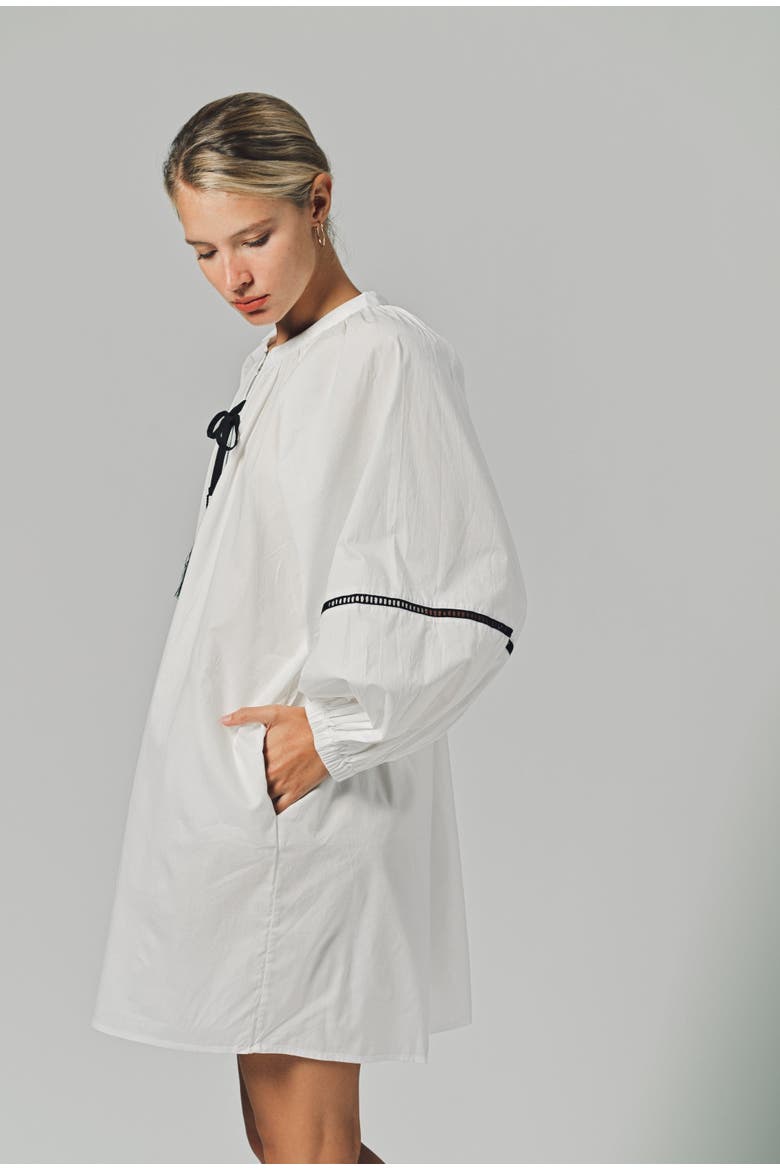 The Minka Dress, Alternate, color, White/Black