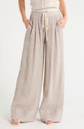 JBQ Briggs 2.0 High Waist Wide Leg Linen Blend Pants