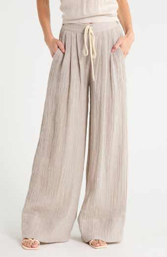 Briggs 2.0 High Waist Wide Leg Linen Blend Pants