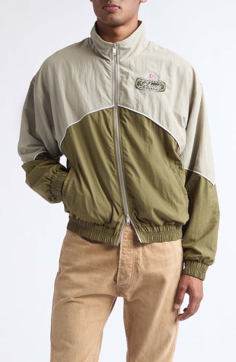 Desert Racing Embroidered Nylon Track Jacket