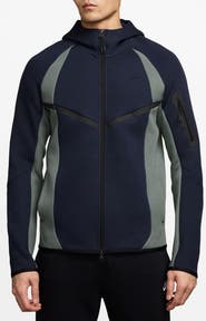 Nike Tech Colorblock Full Zip Fleece Windrunner Jacket