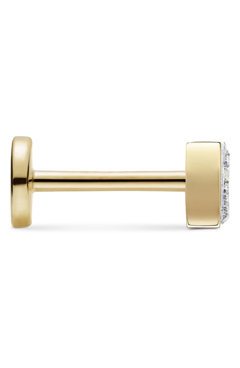 MARIA TASH Diamond Triangle Single Stud Earring, Alternate, color, Yellow Gold