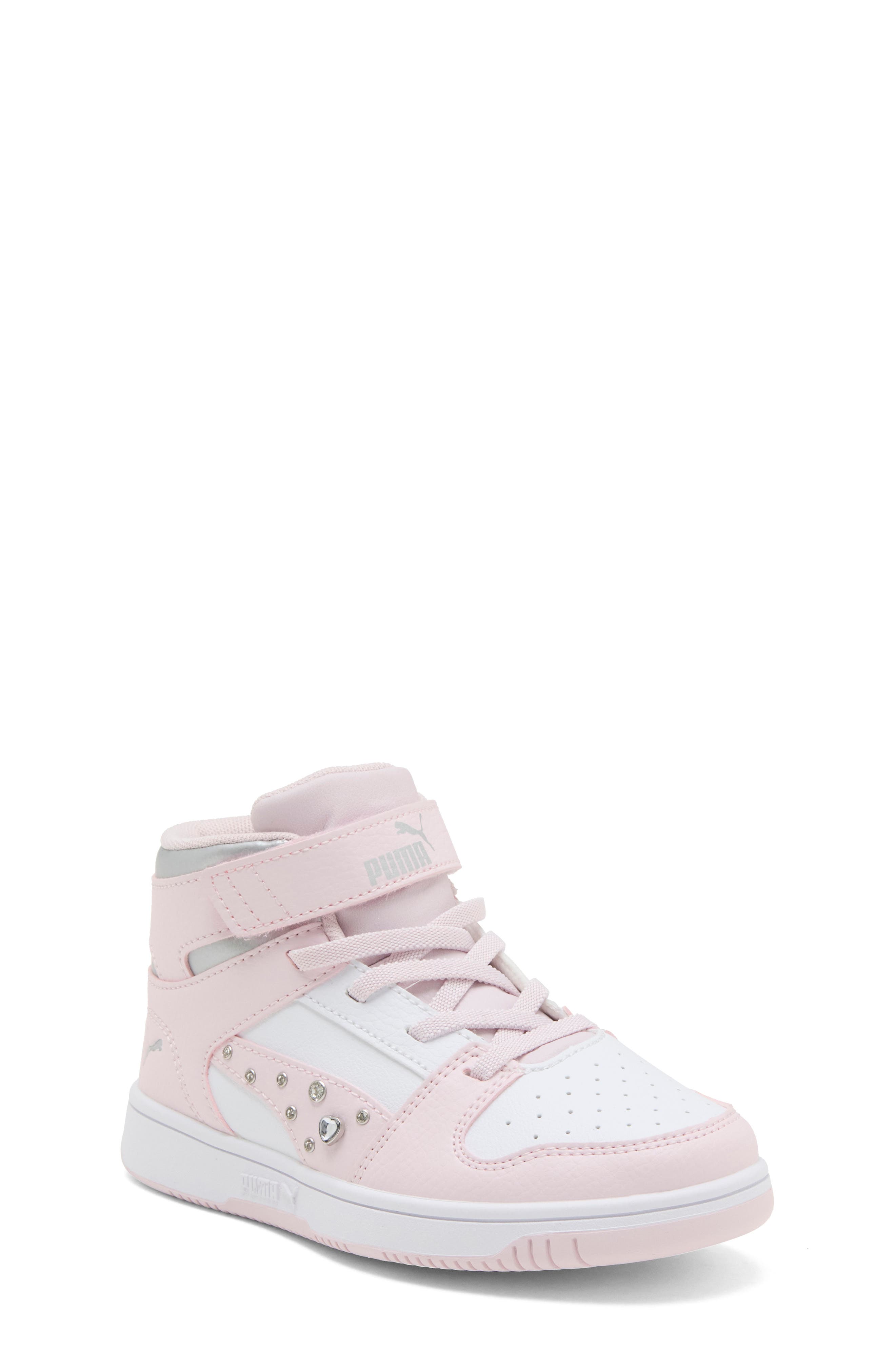 Kids' Rebound Layup Rhinestone High Top Sneaker