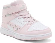 PUMA Kids' Rebound Layup Rhinestone High Top Sneaker