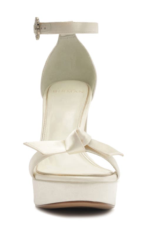 Alexandre Birman Clarita Flare Platform Bridal Sandal In White