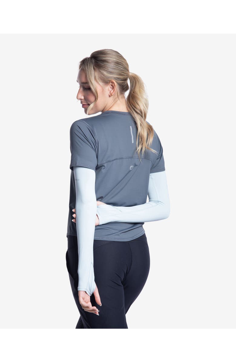 BloqUV Unisex Sun Arm Sleeves, Alternate, color, Soft Gray