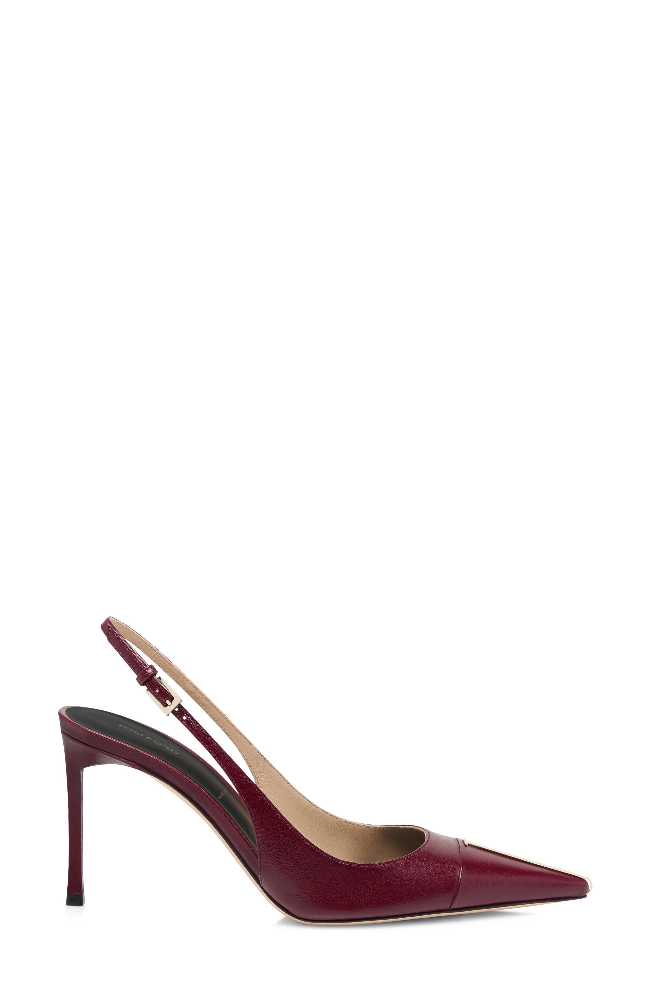 TOM FORD Pointed Toe Slingback Pump, Alternate, color, Ruby Red