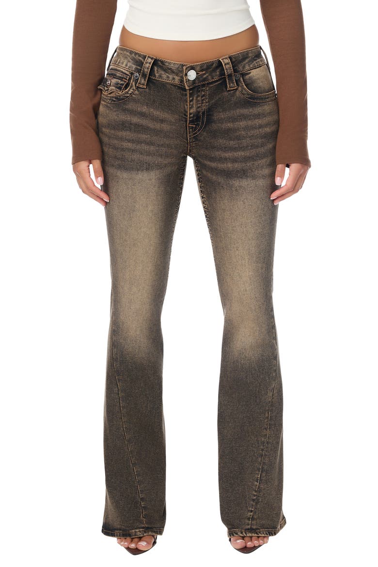Joey Low Rise Flare Leg Jeans, Main, color, BLACK WASH