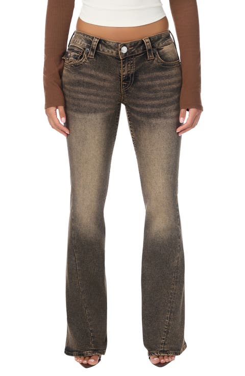 Joey Low Rise Flare Leg Jeans