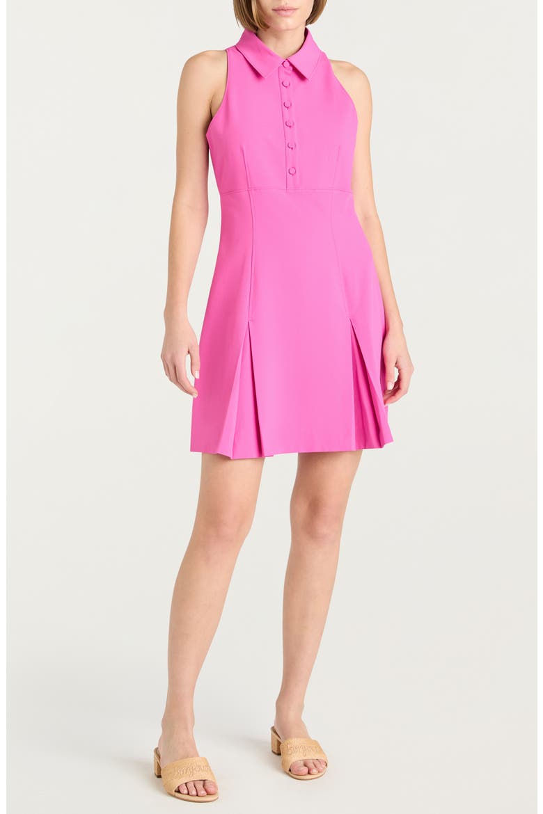 Casette Sleeveless Ft & Flare Shirtdress, Main, color, BLUSHING LILAC