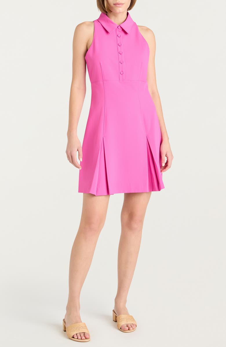 Cinq à Sept Casette Sleeveless Ft & Flare Shirtdress, Main, color, Blushing Lilac