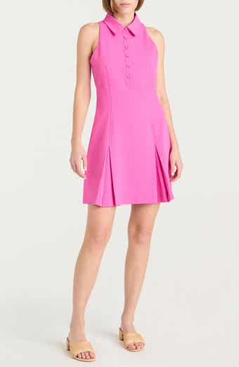 Cinq à Sept Casette Sleeveless Ft & Flare Shirtdress