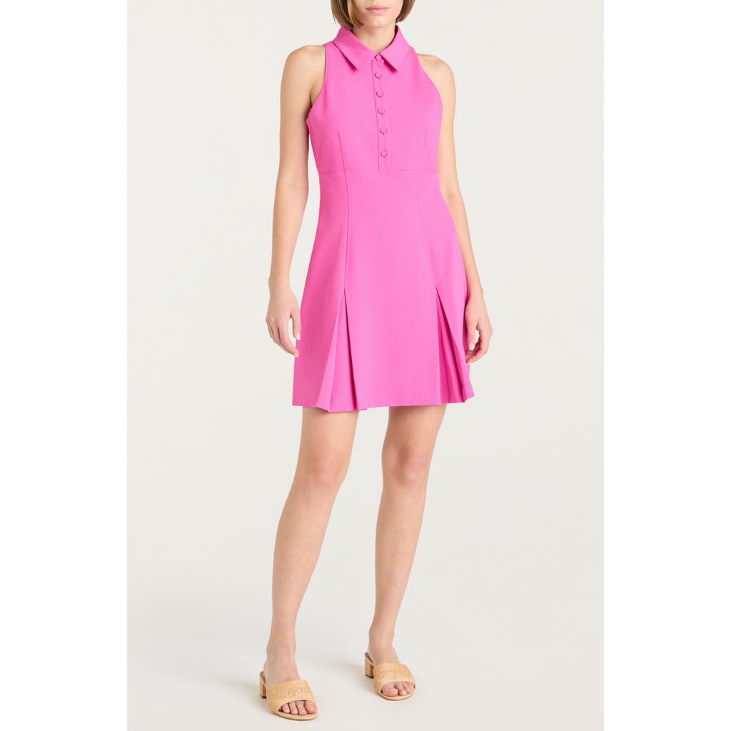 Cinq À Sept Casette Sleeveless Mini Polo Dress In Blushing Lilac