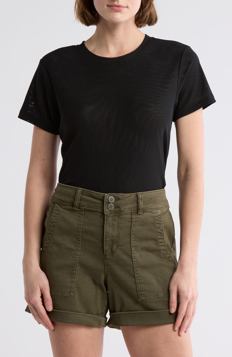 Sanctuary Perfect Mesh T-Shirt, Main, color, 