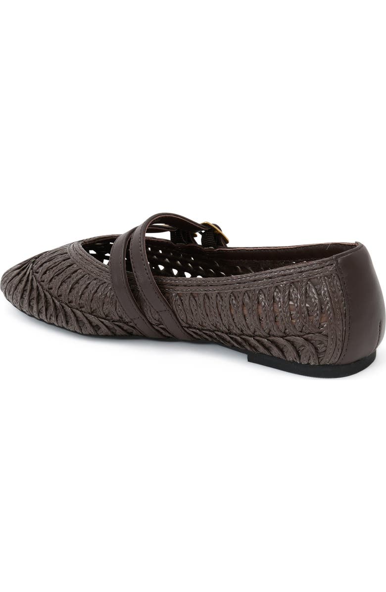 Reiss Elizabeth Mary Jane Flat, Alternate, color, Chocolate