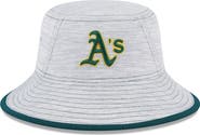 New Era Men's New Era Gray Oakland Athletics Game Bucket Hat