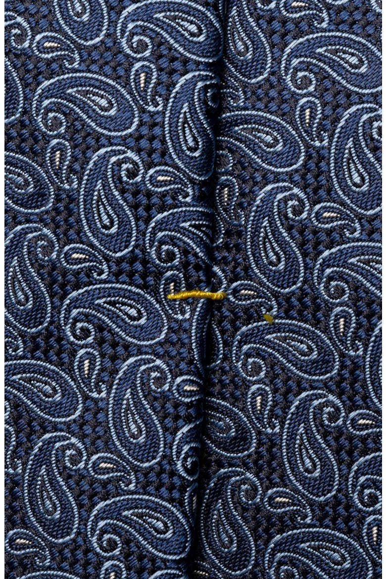 Navy Paisley Silk Jacquard Tie, Alternate, color, NAVY