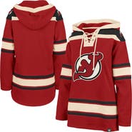 '47 Women's '47  Red New Jersey Devils Superior Lacer Pullover Hoodie