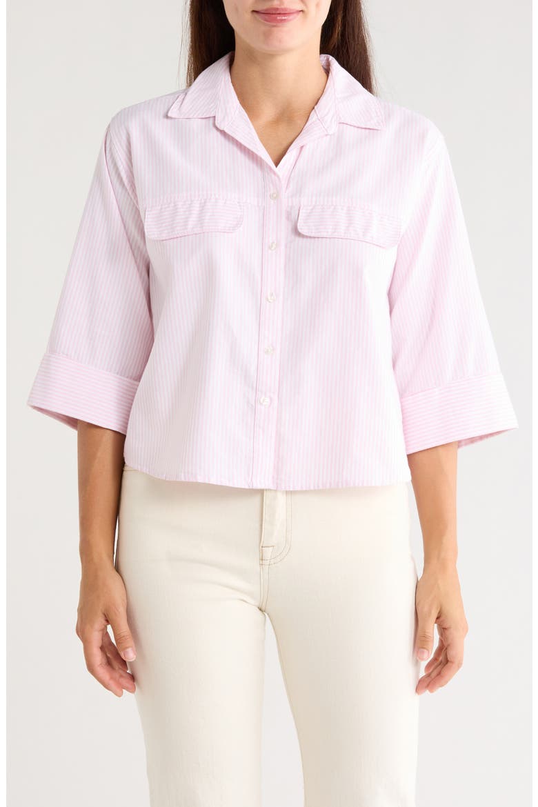 Jennie Button-Up Shirt, Main, color, PINK LIPGLOSS