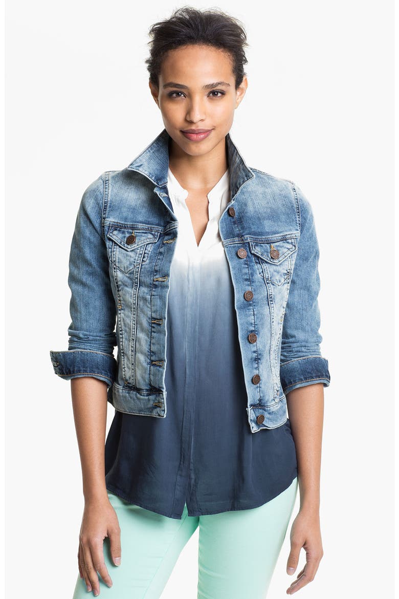 'Samantha' Denim Jacket, Main, color, BLEACHED RANDOM NOLITA