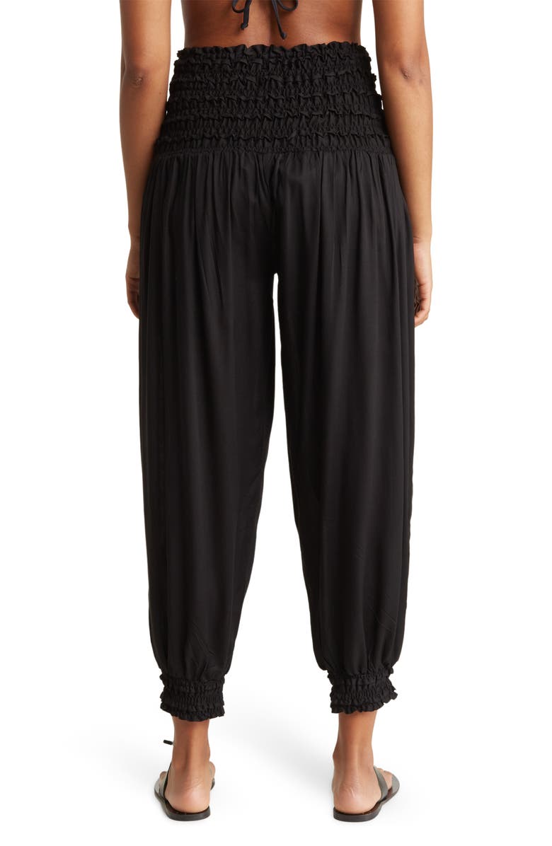 BOHO ME Smocked Pants, Alternate, color, Black